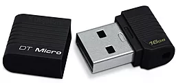 Флешка Kingston DataTraveler Micro 16 GB (DTMCK/16GB) Black - фото Флешка Kingston DataTraveler Micro 16 GB (DTMCK/16GB) Black