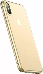 Чехол Baseus Simplicity Apple iPhone XS Max Transparent Gold (ARAPIPH65-B0V)