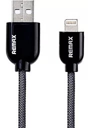 Кабель Remax Super USB-A - Lightning 12w 2.4a 1м cable Black - фото Кабель Remax Super USB-A - Lightning 12w 2.4a 1м cable Black