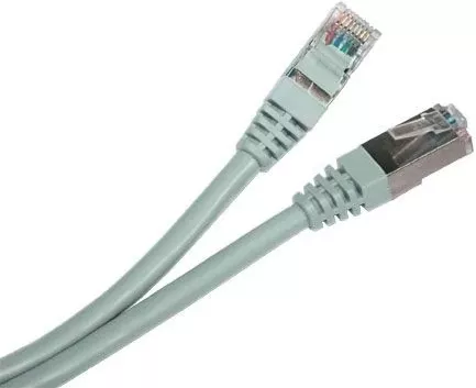 Патч-корд RJ-45 7м EvroMedia Cat. 5e FTP CU сірий (PC-FTP-7M) - фото 1