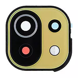 Скло камери Xiaomi Mi 11 Lite 5G в рамці Original Yellow - фото Скло камери Xiaomi Mi 11 Lite 5G в рамці Original Yellow