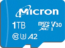 Карта памяти Micron microSDXC 1TB Class 10 UHS-I U3 V30 A2 (MTSD1T0AKC7MS-1WTCS)