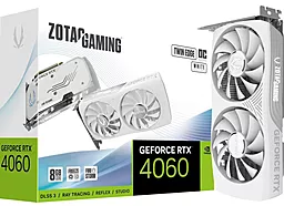 Відеокарта Zotac GeForce RTX 4060 8GB Twin Edge OC White Edition (ZT-D40600Q-10M)