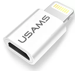 Адаптер-переходник Usams Micro USB to Lightning White (US-SJ014)
