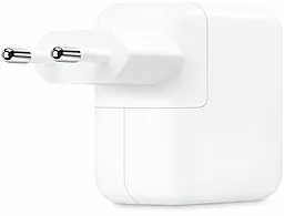 Мережевий зарядний пристрій з швидкою зарядкою Apple Original 35W Dual USB-C Port Power Adapter А2676 White (MNWP3ZM/A) - мініатюра 2