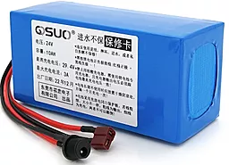 Аккумуляторная батарея QiSuo QS-2410 24V 10A с элементами Li-ion 18650 DC: 5.5x2.1 T-2HQ