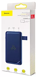 Повербанк Baseus S10 Bracket Wireless 10000 mAh Blue (PPS10-03) - миниатюра 5