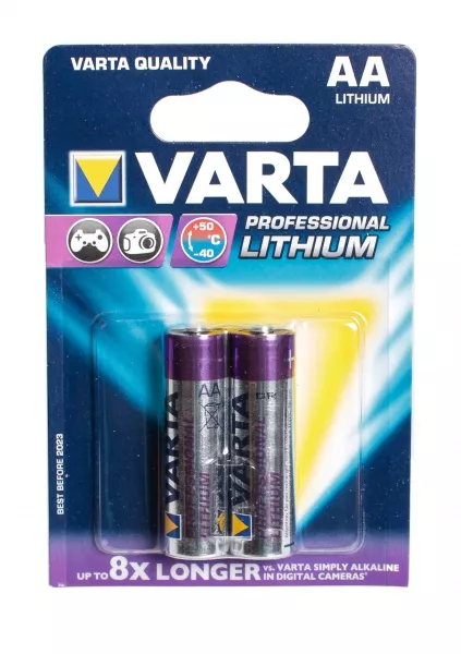 Батарейки Varta AA / R6 Professional Lithium 2шт - фото 1