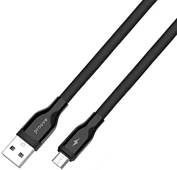 Кабель Proove Flat Out USB-A - micro USB 12w 2.4a 1м cable Black - мініатюра 2 Кабель Proove Flat Out USB-A - micro USB 12w 2.4a 1м cable Black - мініатюра 2