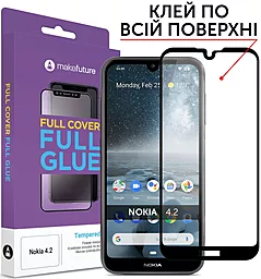 Защитное стекло MAKE Full Cover Full Glue Nokia 4.2 Black (MGFN42)