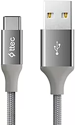 USB Кабель Ttec 2DK18UG 12W 2.4A 1.2M USB - Type-C Cable Gray
