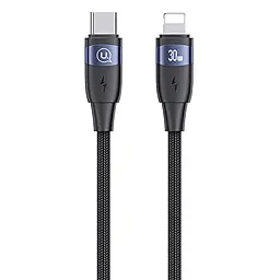 Кабель Usams U85 USB Type-C - Lightning 30w 3a 2м PD cable Black (US-SJ635) - фото Кабель Usams U85 USB Type-C - Lightning 30w 3a 2м PD cable Black (US-SJ635)