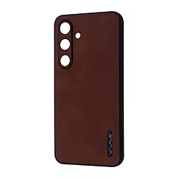 Чехол Wave Leather Case для Samsung Galaxy S24 Dark Brown