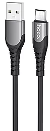 Кабель Hoco U80 Cool Silicone USB-A - micro USB 12w 2.4a 1.2м cable Black