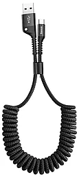 USB Кабель Baseus Fish Eye Spring USB Type-C Cable  Black (CATSR-01)