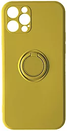 Чохол 1TOUCH Ring Color Case для Apple iPhone 12 Pro Yellow