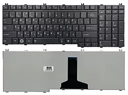 Клавіатура для ноутбуку Toshiba Satellite A500 / 9Z.N1Z82.00R горизонтальний Ентер чорна