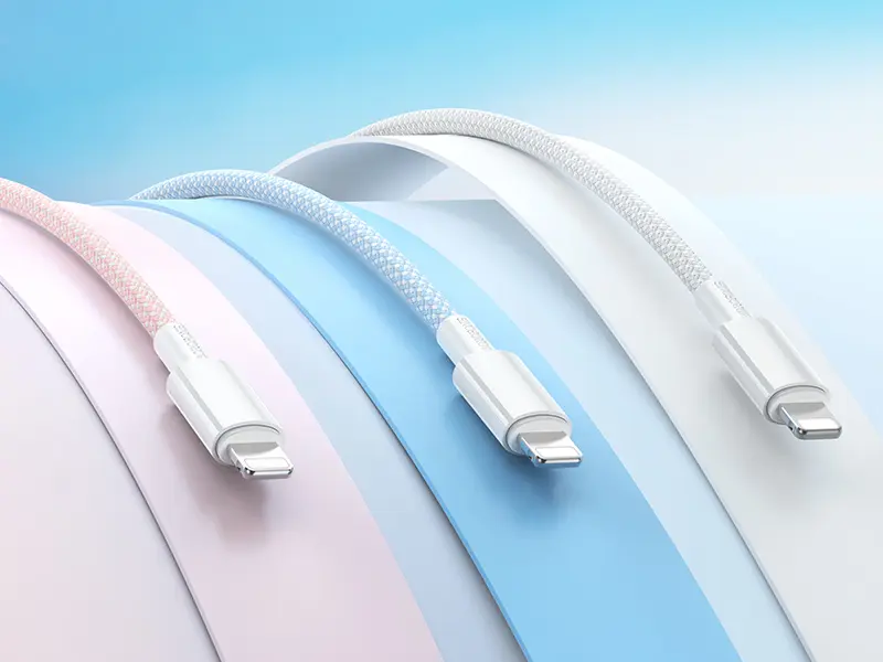 Кабель Borofone BX117 Source USB-A - Lightning 12w 2.4a 1м cable Pink - фото 3