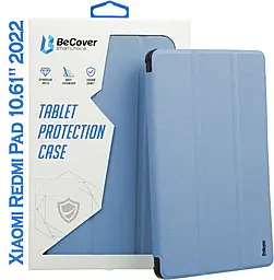 Чехол-книжка Soft Edge BeCover для Xiaomi Redmi Pad 10.61" 2022 Deep Blue (708744) - фото Чехол-книжка Soft Edge BeCover для Xiaomi Redmi Pad 10.61" 2022 Deep Blue (708744)