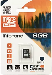 Карта пам'яті Mibrand microSDHC 8GB CLASS 6 (MICDC6/8GB-A) - фото Карта пам'яті Mibrand microSDHC 8GB CLASS 6 (MICDC6/8GB-A)