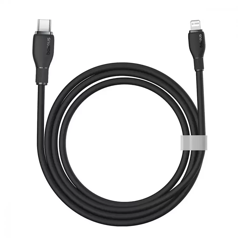 Кабель Baseus Pudding Series USB Type-C - Lightning 20w 3a 1.2м PD сable Black (P10355701111-00) - фото 2