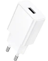 Сетевое зарядное устройство Borofone BA110A Lemi 1.5a USB-A ports charger White - фото Сетевое зарядное устройство Borofone BA110A Lemi 1.5a USB-A ports charger White