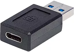 Адаптер-переходник Manhattan M-F USB-A 3.1 -> USB Type-C Black
