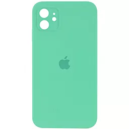 {"ru": "Чехол", "uk": "Чохол"} Silicone Case Full Camera Square для Apple iPhone 11 Spearmint