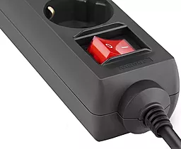 Мережевий фільтр (подовжувач) REAL-EL RS-Protect M 5м 5 розеток з вимикачем black - мініатюра 9