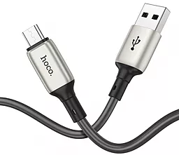 Кабель Hoco X66 Howdy USB-A - micro USB 12w 2.4a 1м cable Grey - мініатюра 3 Кабель Hoco X66 Howdy USB-A - micro USB 12w 2.4a 1м cable Grey - мініатюра 3
