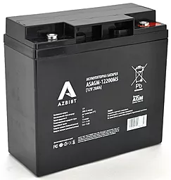 Аккумуляторная батарея AZBIST 12V 20Ah Super AGM (ASAGM-12200M5) Black