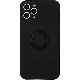 Чехол Epik TPU Candy Ring Full Camera для Apple iPhone 12 Pro Max (6.7")  Черный / Black