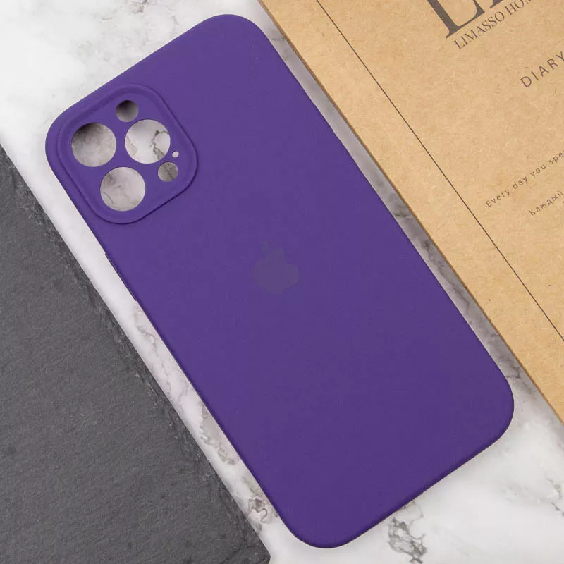 Чохол Silicone Case Full Camera Protective для Apple iPhone 12 Pro Amethyst - фото 3
