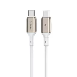 Кабель Proove Flex Metal USB Type-C - Type-C 60w 3a 1м PD cable White (CCFM60002202) - фото Кабель Proove Flex Metal USB Type-C - Type-C 60w 3a 1м PD cable White (CCFM60002202)