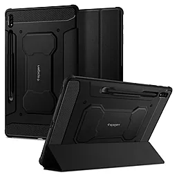 Чехол для планшета Spigen Rugged Armor Pro для Samsung Galaxy Tab S7 Plus, S8 Plus (12.4") Black (ACS01607) - фото Чехол для планшета Spigen Rugged Armor Pro для Samsung Galaxy Tab S7 Plus, S8 Plus (12.4") Black (ACS01607)