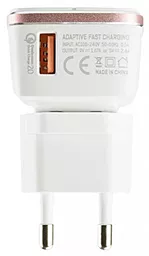 Мережевий зарядний пристрій з швидкою зарядкою LDNio QС 2.0 USB 2.4A + micro USB Cable White (DL-A1204Q) - мініатюра 5