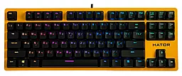 Клавиатура HATOR Rockfall EVO TKL Kailh Optical ENG/UKR/RUS (HTK-632) Yellow - фото Клавиатура HATOR Rockfall EVO TKL Kailh Optical ENG/UKR/RUS (HTK-632) Yellow