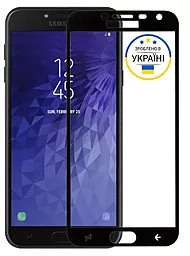 Защитное стекло 1TOUCH 9D Samsung J4 2018 Black тех пак