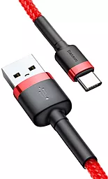 Кабель USB Baseus Cafule 2M USB Type-C Cable Red (CATKLF-C09) - миниатюра 3