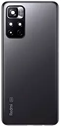 Задняя крышка корпуса Xiaomi Redmi Note 11 5G со стеклом камеры, Original Mysterious Black - фото Задняя крышка корпуса Xiaomi Redmi Note 11 5G со стеклом камеры, Original Mysterious Black