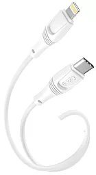 Кабель XO NB-Q239A USB Type-C - Lightning 27w 3a 1м PD сable White - фото Кабель XO NB-Q239A USB Type-C - Lightning 27w 3a 1м PD сable White