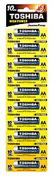 Батарейки Toshiba LR6 / АА Alkaline 10шт 1.5 V