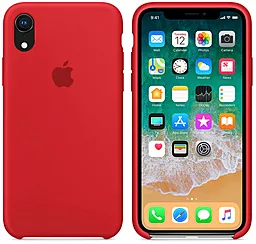 Чехол Case Silicone для Apple iPhone XR Red