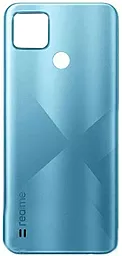 Задняя крышка корпуса Realme C21Y, Original Cross Blue - фото Задняя крышка корпуса Realme C21Y, Original Cross Blue