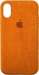 Чехол Epik ALCANTARA Case Full Apple iPhone X, iPhone XS Orange