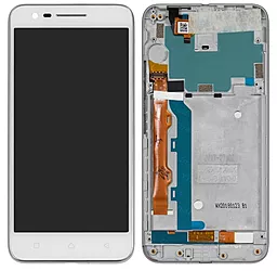 Дисплей Lenovo C2 (k10a40) с тачскрином и рамкой, White