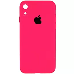 Чохол Silicone Case Full Camera Square для Apple iPhone XR  Barbie Pink
