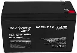 Акумуляторна батарея Logicpower 12V 7.2 Ah Silver (LP 12 - 7.2 AH Silver) AGM