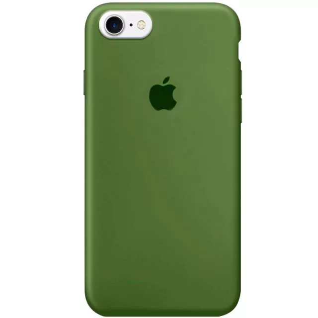 Чехол Silicone Case Full для Apple iPhone 7, iPhone 8 Army Green - фото 1