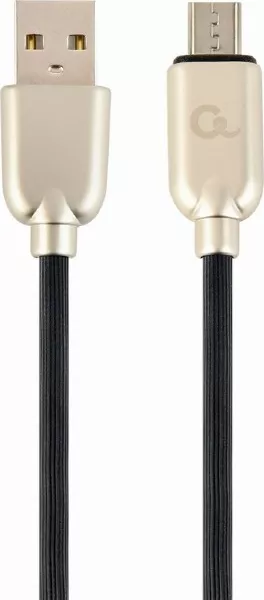 Кабель Cablexpert USB-A - micro USB 10.5w 2м cable Black (CC-USB2R-AMmBM-2M) - фото 1